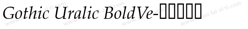 Gothic Uralic BoldVe字体转换